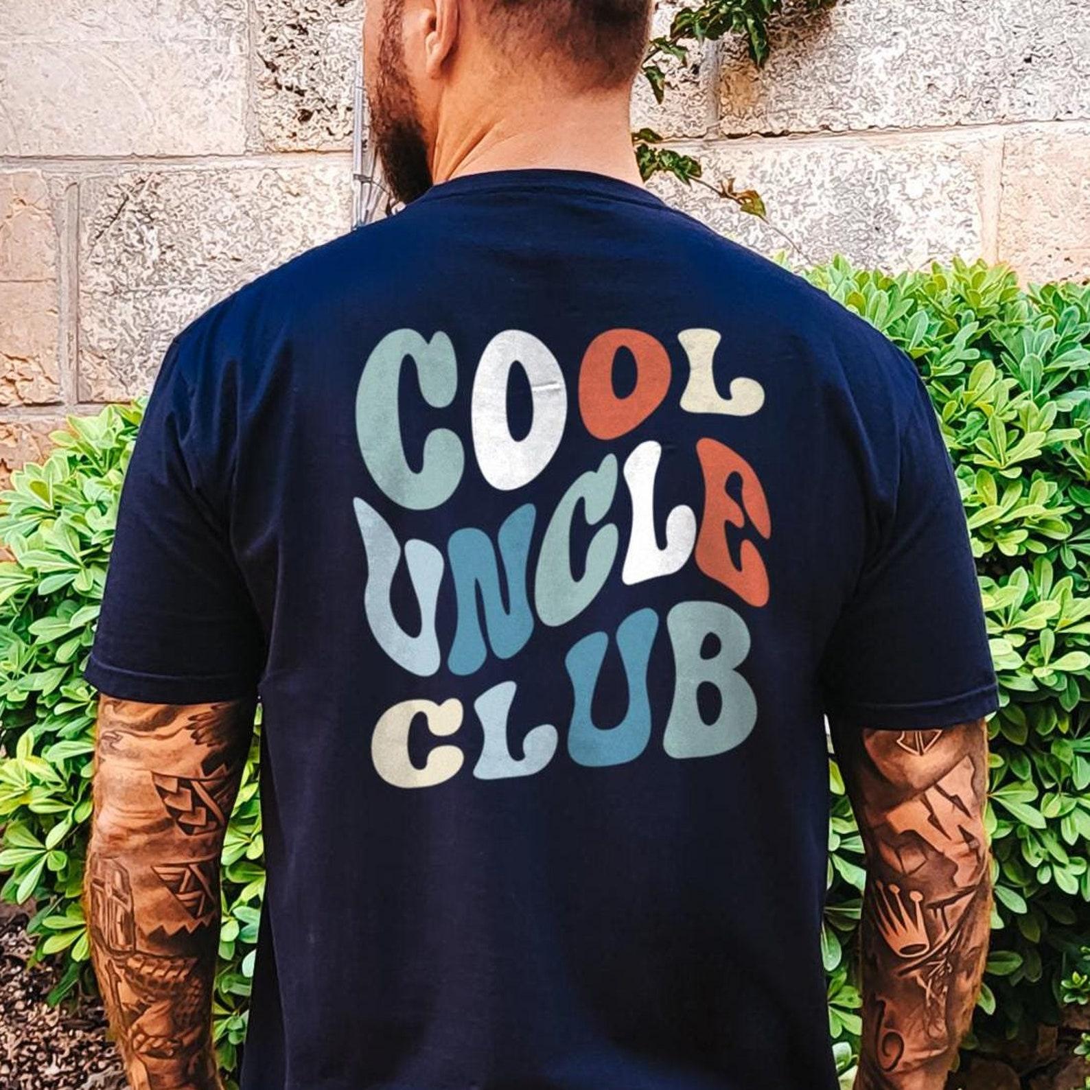 Uncle Club Shirt, Retro Uncle T Shirt, Funny Family Gift for Uncle, Vintage Typography Tee S