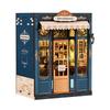 Tecnock 3D Booknock Kit Christmas Shop DIY Miniature Dollhouse Kit with LED Lights Handmade Craft Set