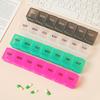 1/2/3PCS 7 Grids Portable Pill and Vitamin Tablet Packaging Boxs Travel and Business Medicine Storage Box One Week Medication Box
