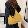 Borsa Hobo in Velluto a Coste con Silhouette Morbida e Cadente Tasche Laterali Ideale per l'Uso Quotidiano Casual da Donna