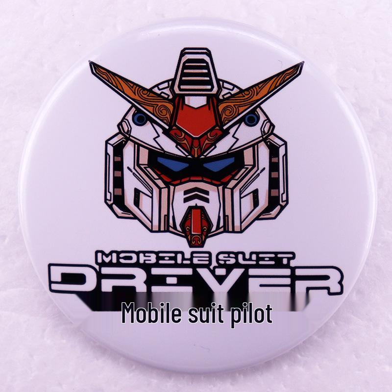 Gundam Pilot Tin Badge Brooch