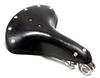 Saddle Showa Retro Practical Bicycle Vintage Reproduction Saddle Dust Cover Included (Black)