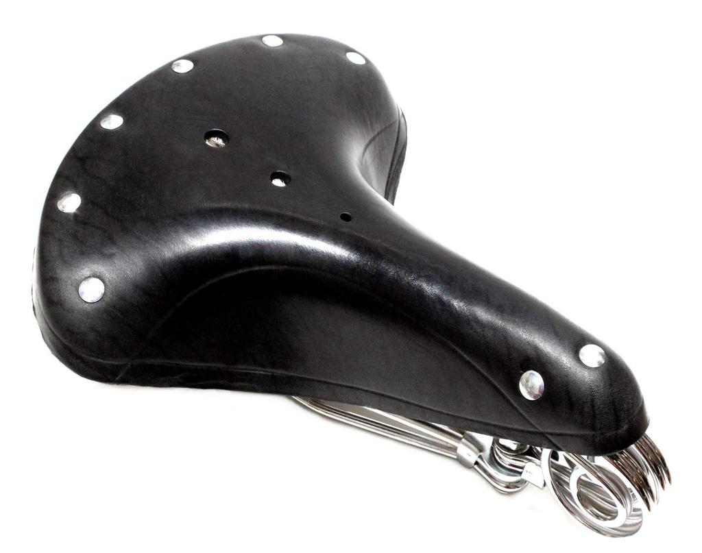 Saddle Showa Retro Practical Bicycle Vintage Reproduction Saddle Dust Cover Included (Black)