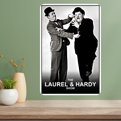 

Laurel Hardy Classic TV Show Metal Poster Sign 20x30cm（7.8x11.8inch）