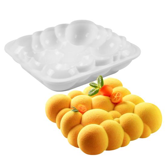 Cake Mold 3D Bubble Cloud Shape High Temperature Resistance Reusable Silicone Soap Pastry Dessert Mousse Mold Bakeware Tool