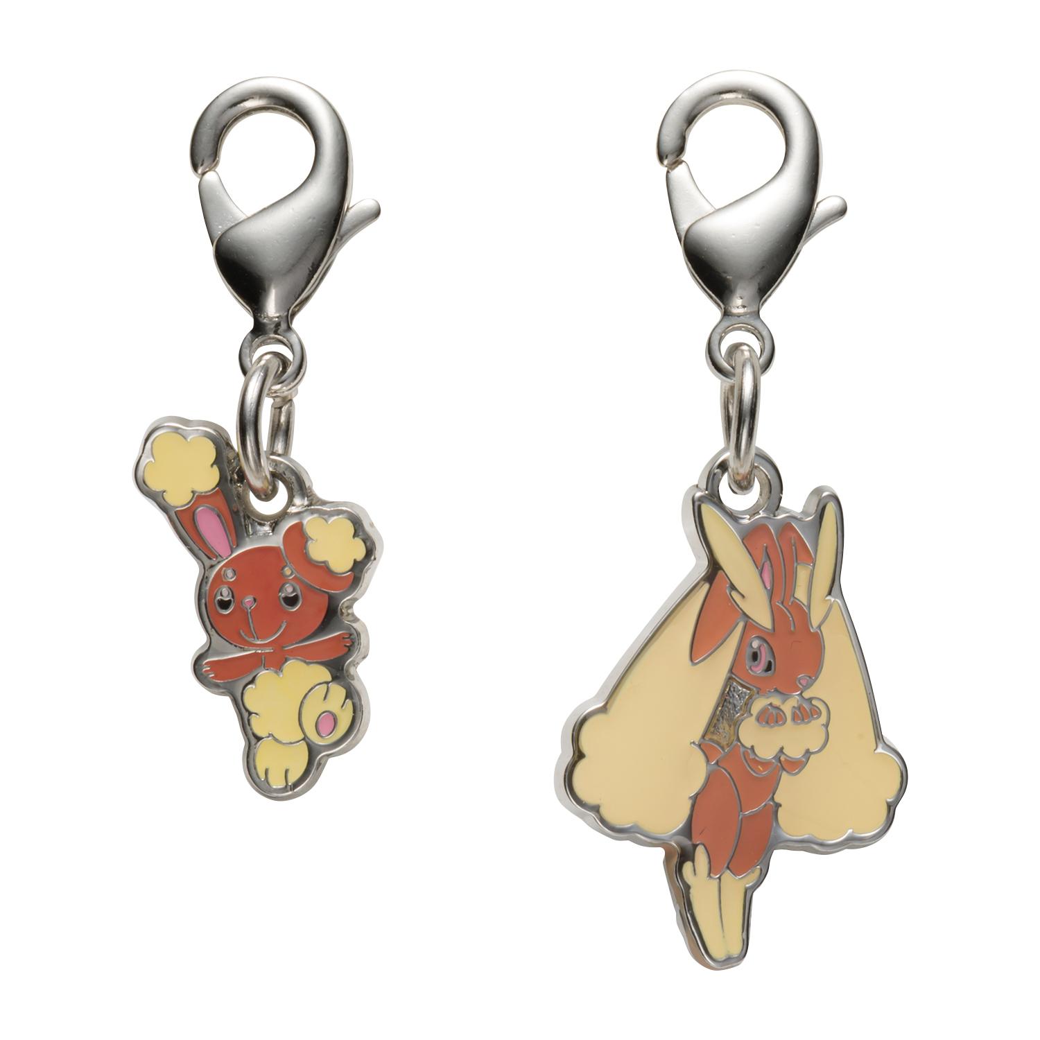 [Pokemon] Pokemon Center National Pokedex Metal Charm - Buneary & Lopunny (#427 #428)