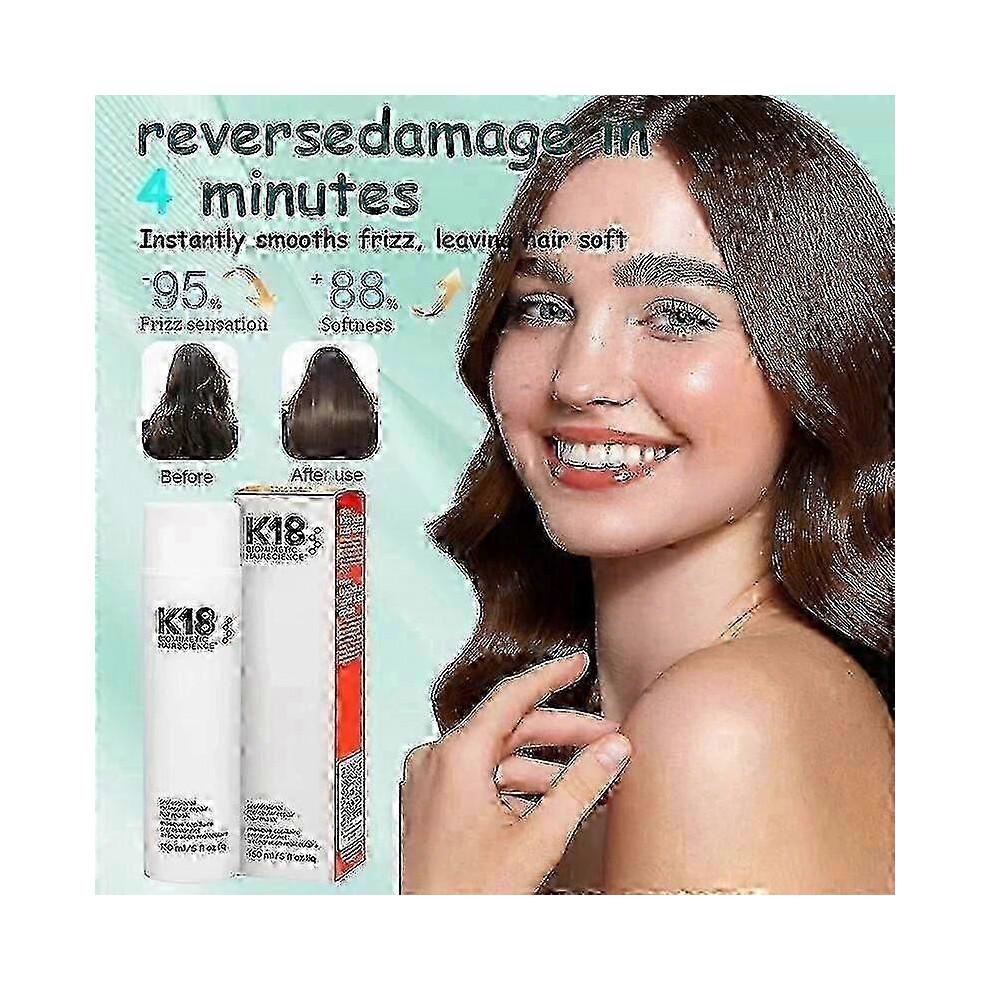 3Pcs K18 150ml Leave-In Molecular Repair Hair Mask for Damaged Hair - Deep Conditioning, Soft Texture, Hair Restoration New Arrival