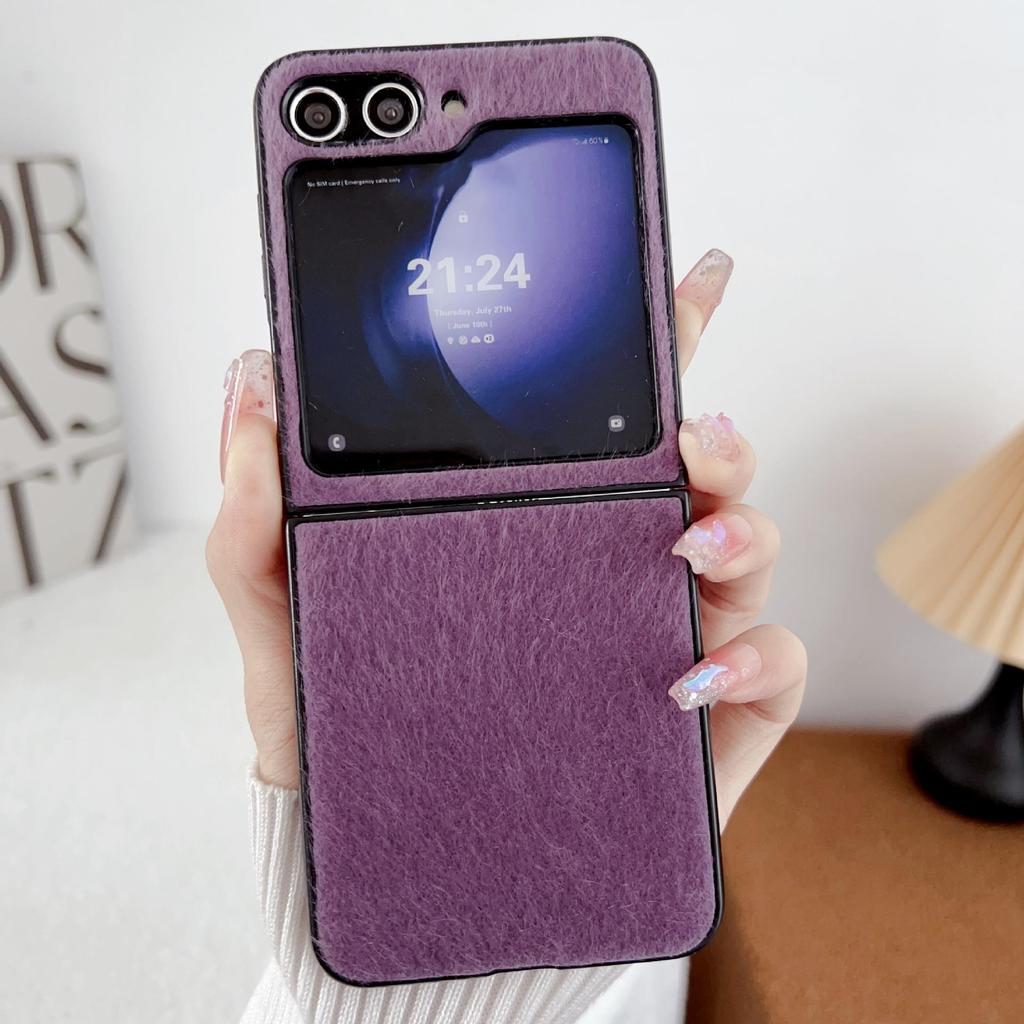 Samsung Z Flip 3-7 Mink Plush Case