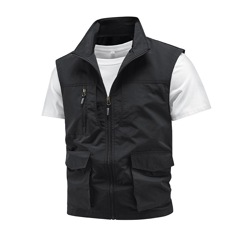 Vest Double-sided Plus Velvet Thickened Vest Multi-pocket Vest Outdoor Casual Vest Windproof And Waterproof Top