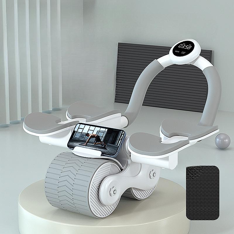 Abdominal Wheel Automatic Rebound Belly Wheel Abdominal Muscle Wheel Elbow Female Thin Belly Household Fitness Equipment Men's Equipment