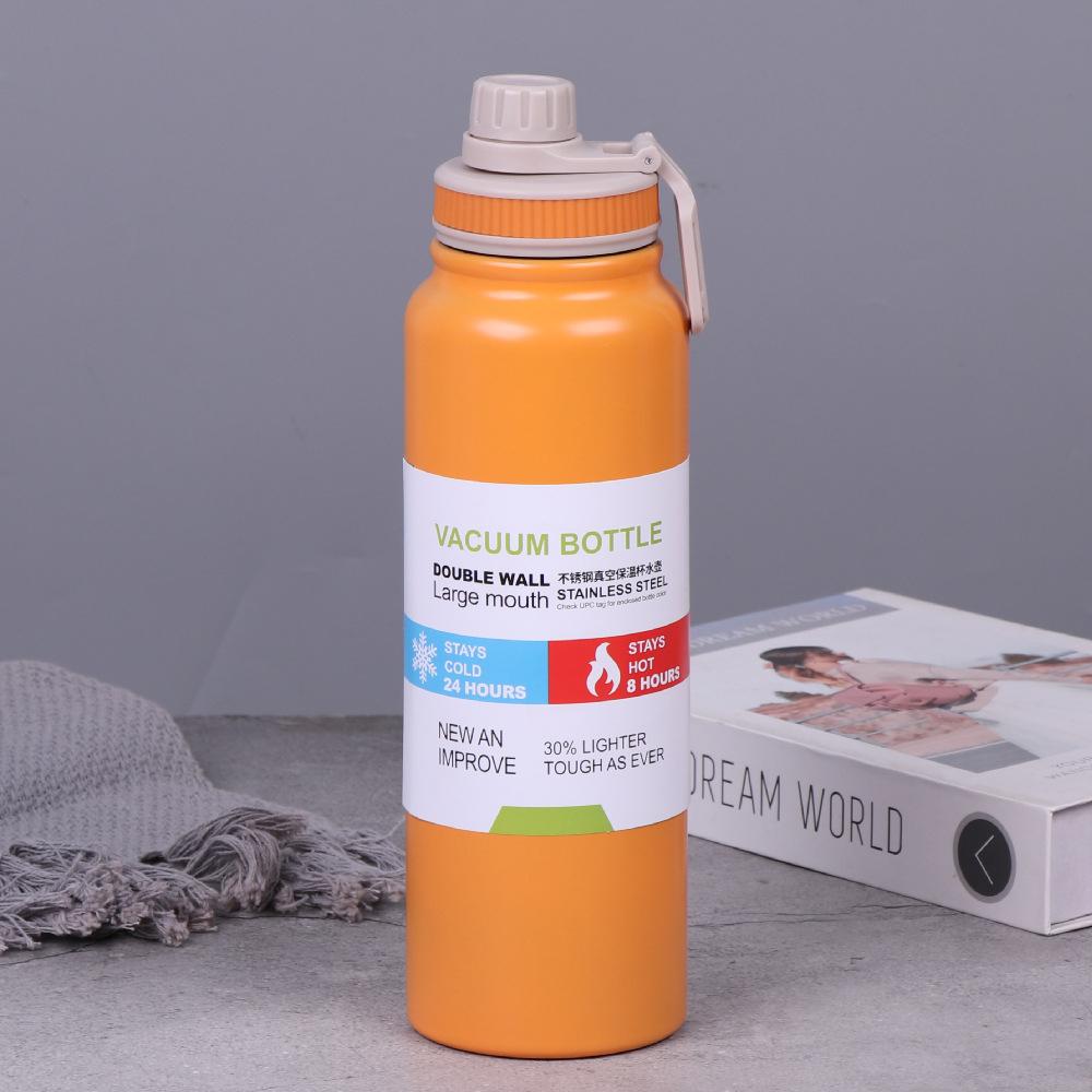 800ML 1000ML Outdoor Thermos Waterkoker Waterfles met Thee Filter 304 Roestvrij Staal Thermische Beker Lekvrije Fles Sport