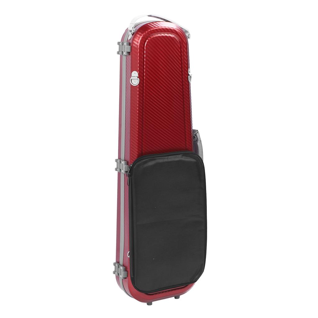Violin Case 4 4 Full Size Super Light Portable Carbon Fiber Hardshell with Password Lock Red