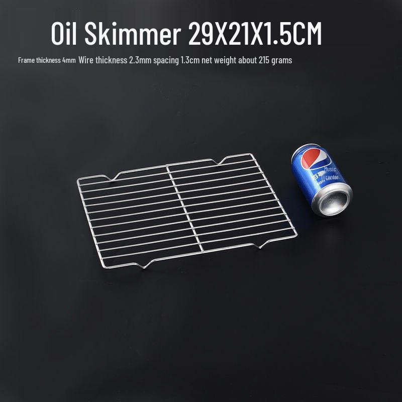 Stainless Steel Oil Filter Pan with Non-Magnetic Tray and Rectangular Draining Screen