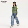 Pantalon en jean évasé dégradé pour filles Taoding