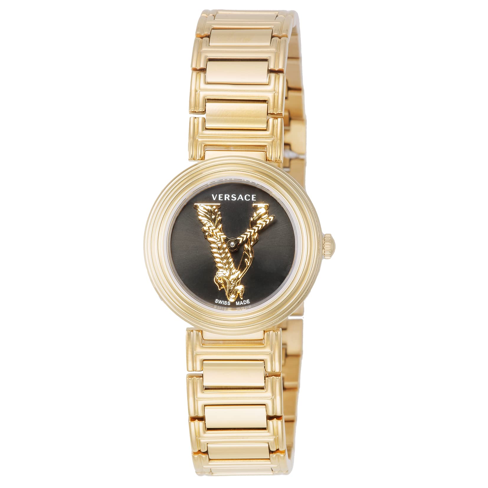 

Watch Virtus Mini Venus Mini Black Dial Stainless Steel Sapphire Glass Quartz 28MM Swiss Watch VET300921 Gold [Versace] Women s [Item] чорний