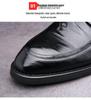 New Men's British Style Genuine Sheepskin Leather Breathable Derby Shoes - Business Formal Footwear