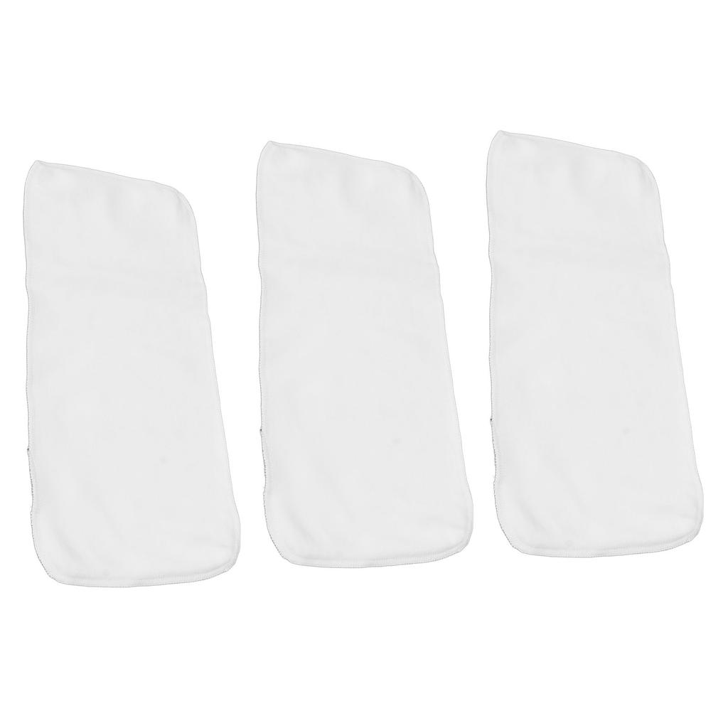 3pcs Unbleached Castor Oil Pack DE Velvet Fabric Wrap Reusable Castor Oil Pads for Heat Compress