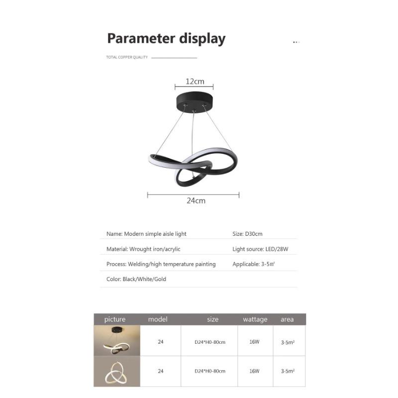 Modern LED Dining Room Lamp Personality Creativity Simple Dining Room Chandelier Nordic Modern Simple Dining Room Hotel Lamp