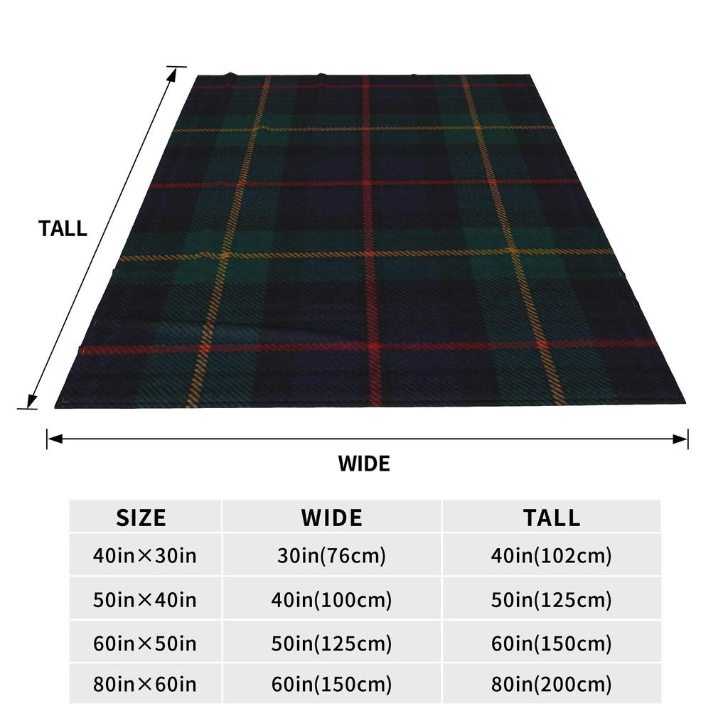 Farquharson Scottish Tartan Blanket Soft Warm Flannel Throw Blanket Bedspread for Bed Living room Picnic Travel Home Sofa