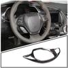 Carbon Fiber ABS Interior Steering Wheel Trim Cover For Corvette C7 2014-19