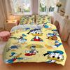 3-teiliges Donald Duck Charakter Bettwäsche-Set Weich und Bequem Schlafzimmer, Gästezimmer und Wohnheim Dekor Bettwäsche-Set W041
