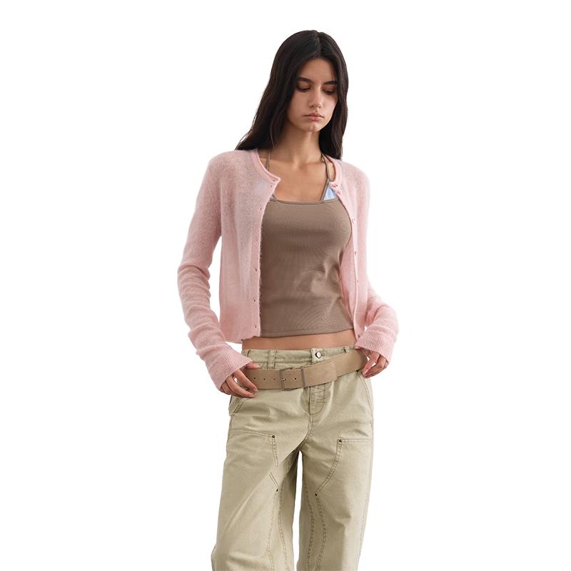 

Women s Alpaca Blend Lightweight Knit Cardigan M
