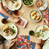 100Pcs International Flag Napkins Bulk World Flags Disposable Paper Tissues International Flag Themed Tableware Cocktail Napkins