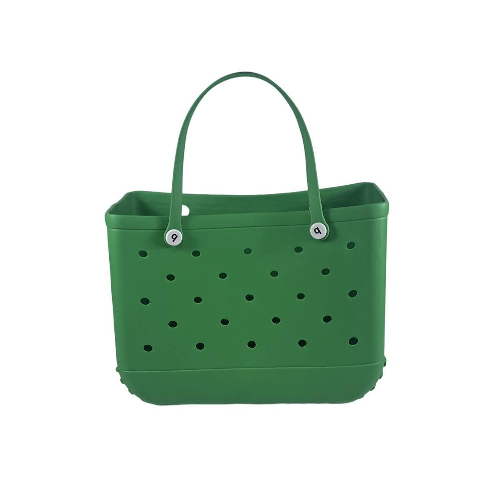 XL Extra große Strandtasche EVA-Gummi Wasserdicht Strand Reise Picknick Aufbewahrungskorb Damen Einkaufshandtasche Sac Jelly Einkaufstasche