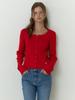 Re L Loe Wool Cardigan (Red)