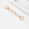 Extension Chain DIY Shoulder Bag Strap Replacement Extended Shape Chain Hollow Moon Purse Polished Lightweight Wallet Strap