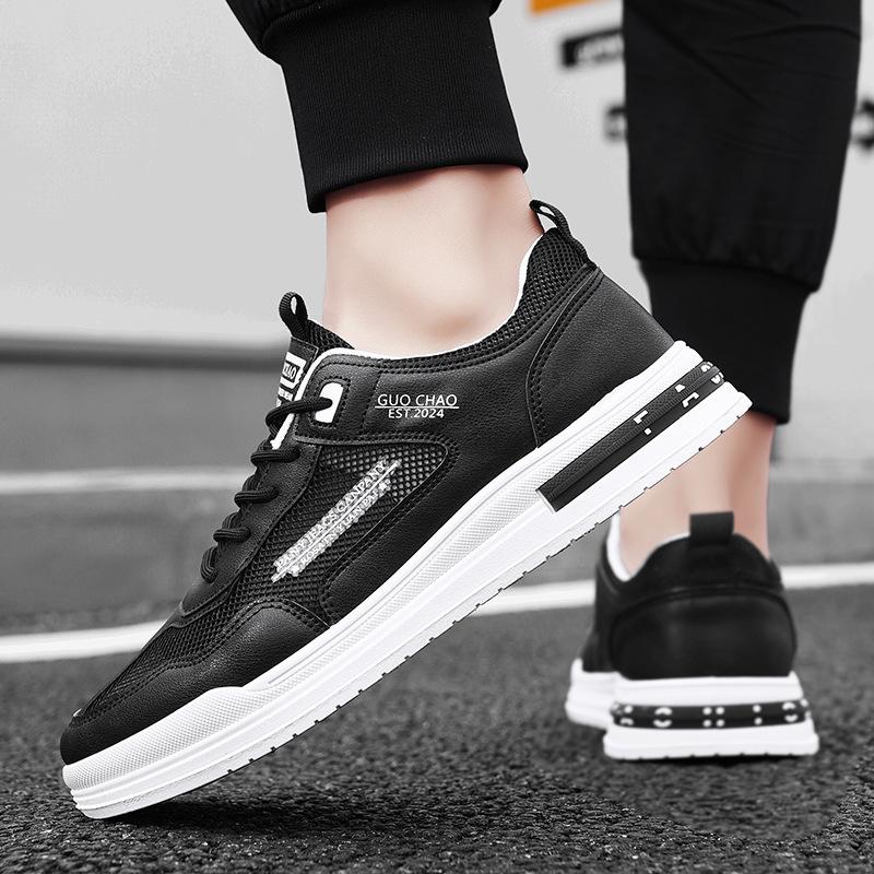 Mesh Breathable Men'S Shoes Thin Trendy Brand Mesh Shoes Little White Labor Insurance Casual Flat Non-Slip Board Shoes