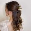 1PC Women Metal Hair Claw Elegant Gold Flowers Hair Clips