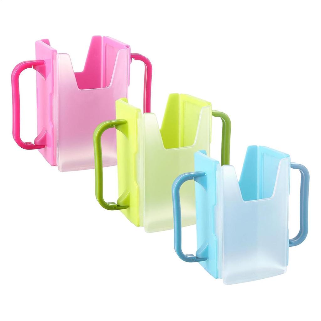 Milk Box Holder Infant Anti-Spill Cup Holder Bottle Cup Milk Holder Adjustable Safety Plastic Baby Toddler Juice Box Drinking