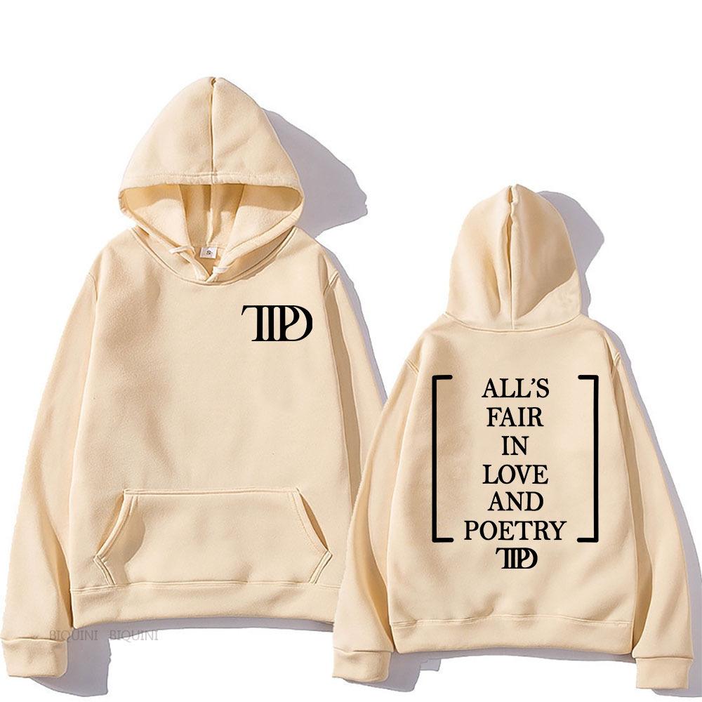 

TTPD The Tortured Poets Department Hoodies Women Men Hip Hop Casual Hoodie Vintage Pullovers Loose Jogger Hoodie Y2k Clothes XL