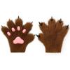 Halloween Plush Cat Claw Fursuit Gloves Cosplay Comic Show Cat Claw Props Fursuit Claw Hand