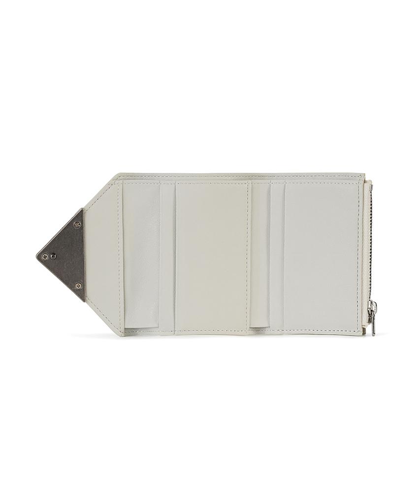 Fennec Matt Triangle Wallet - Cream