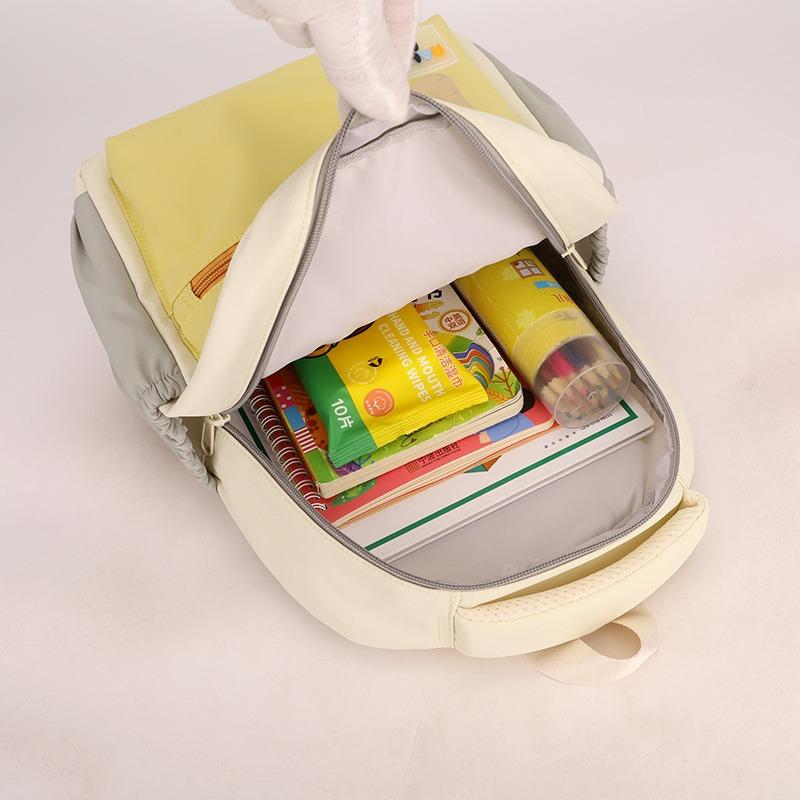New High-value, Fresh and Sweet Contrasting Backpack, Kindergarten Level 1-3 Large-capacity Backpack
