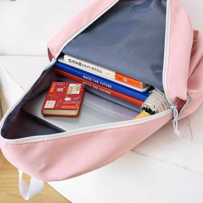 A Versatile Korean Backpack for Middle School Students with High Appearance Large Capacity Backpack for Girls