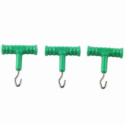 10 Stück ABS Angelsknotenzieher Edelstahl-Rig-Zieher Knotentools Süßwasserfischen