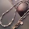 Fashion Beaded Bag Chain Adjustable Anti Loss Strap Phone Chain Colorful Synthetic Crystal Phone Neck Straps Mobile Phone