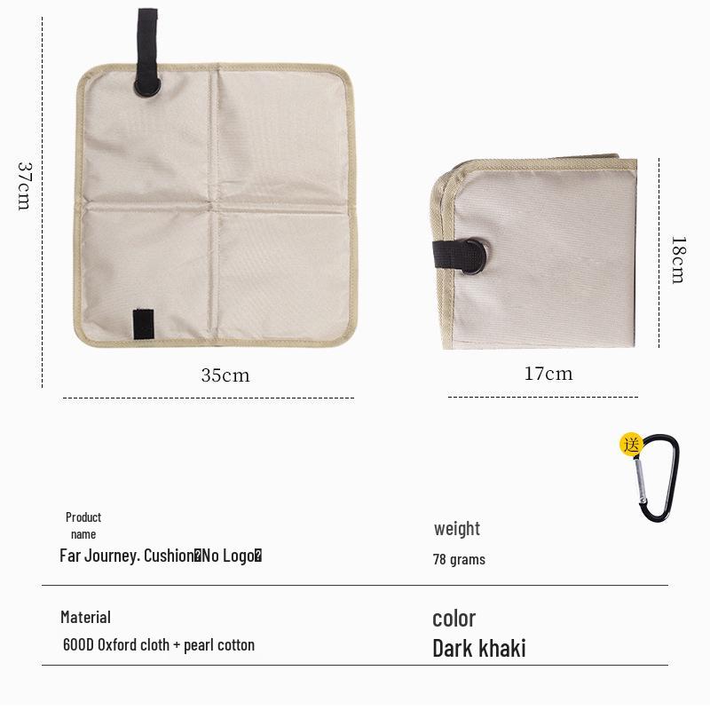 

Ultra-light Outdoor Folding Mat: Moisture-Proof, Insulated Oxford Seat Cushion for Camping & Hiking 37*35CM
