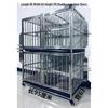 Stainless Steel Multi-Layer Dog Cage for Small to Medium Dogs - Parent-Child Design, Ideal for Pet Shops & Boarding