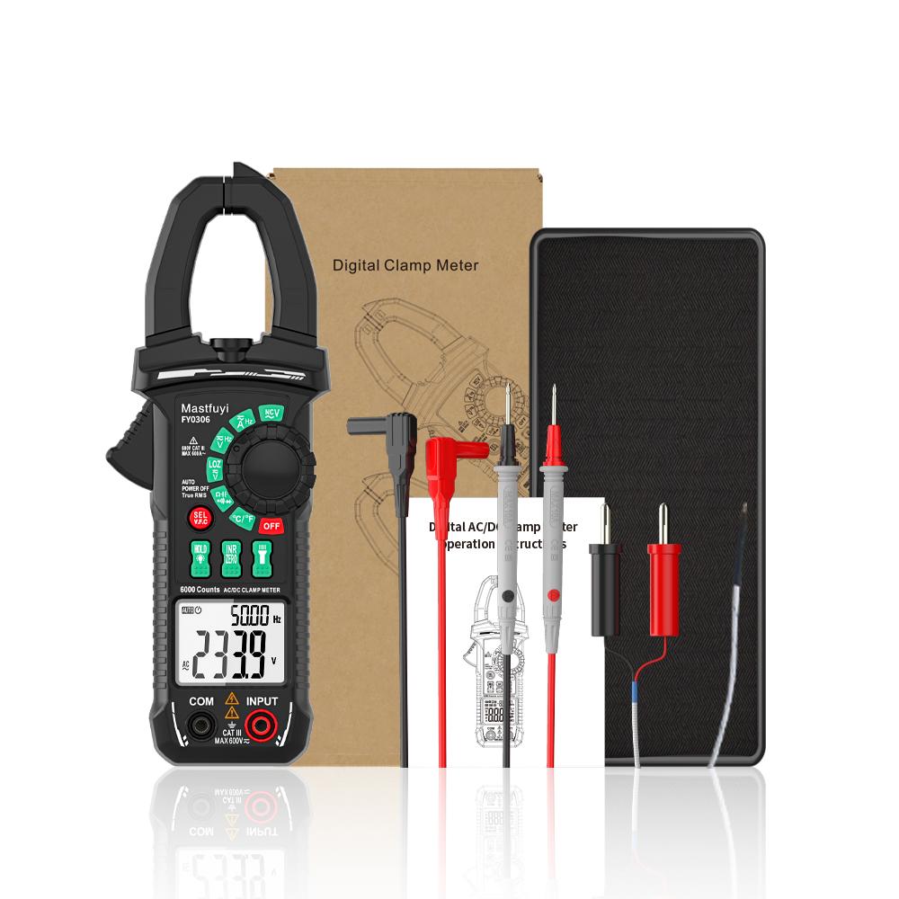 600A Intelligent Anti-Burn Digital Clamp Meter AC/DC Measurement, Multimeter for Electrical Testing & Automotive Repair