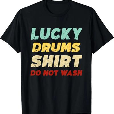 T-shirt « Meilleur motif batteur » pour hommes et femmes, passionnés de batterie