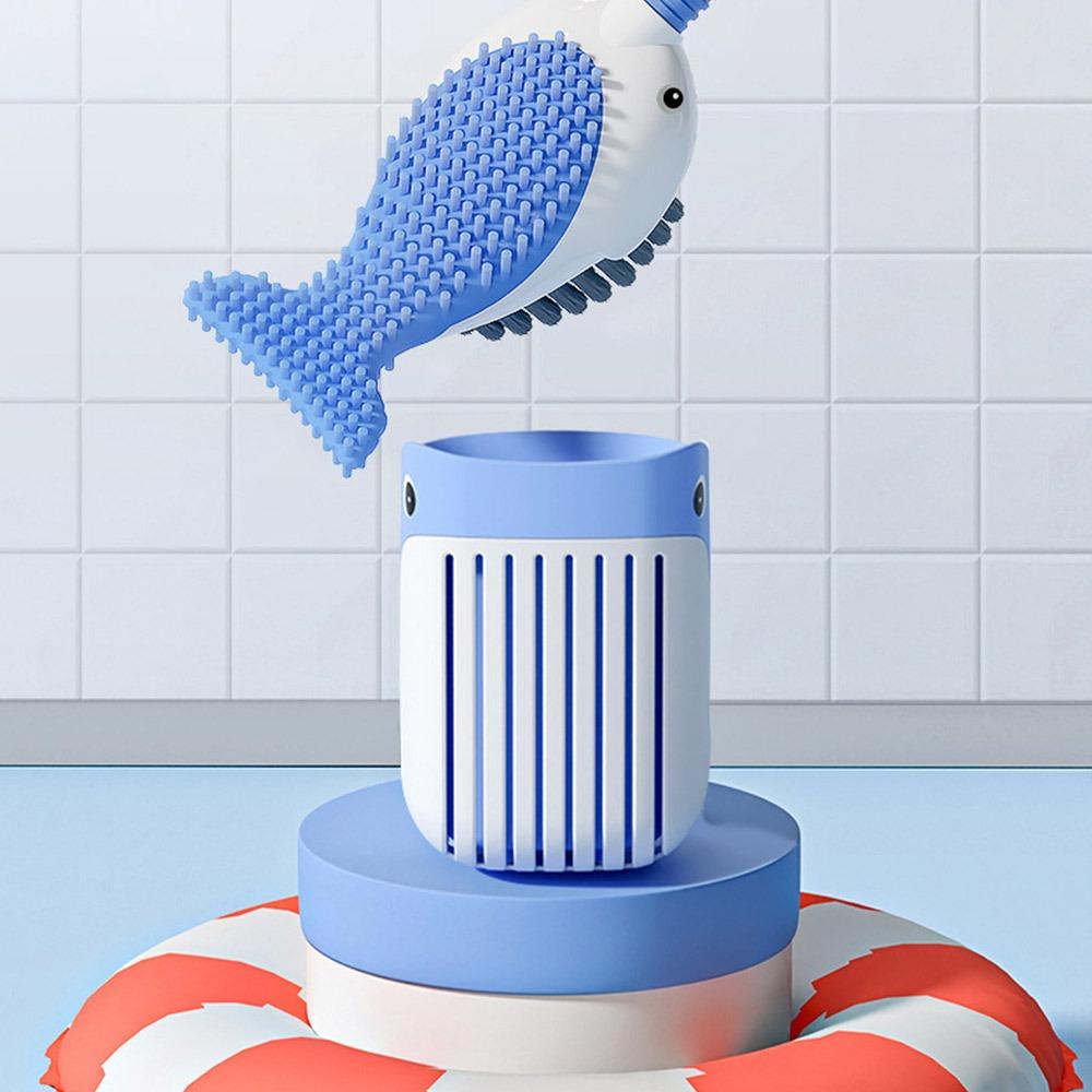 

Easily Clean Silicone Toilet Brush Long Handle Wash Toilet Brush Bathroom червоний