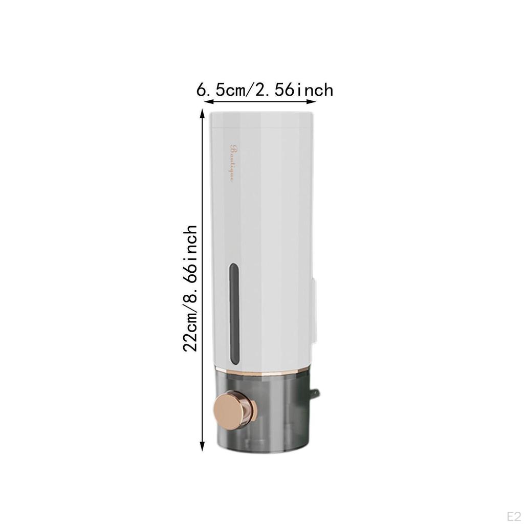 Soap Dispenser Hand Wash Wall Mount 450ml Press Type No Drill Lotion for