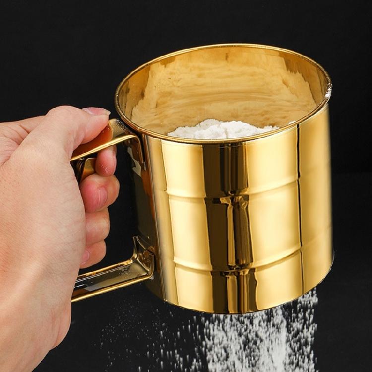 Flour Sieve Icing Sugar Manual Sieve Cup Kitchen Gadget Baking Pastry Tool