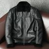Genuine Leather Jacket Men Winter Coat with Lamb Wool Fur Lining Thickened Warm Sheepskin Outerwear