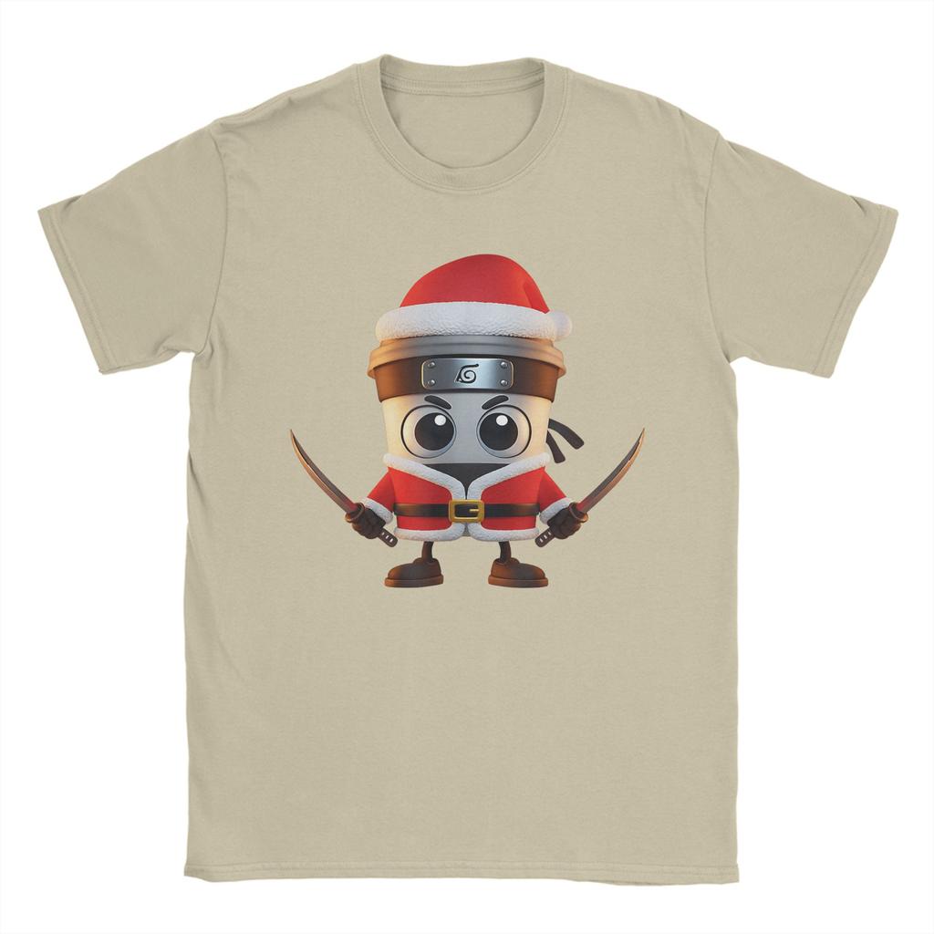 Men's T-Shirt Capuccino Assasino Italian Brainrot Xmas Santa Christmas  T-Shirts Harajuku  Summer Tees Streetwear Loose Clothes
