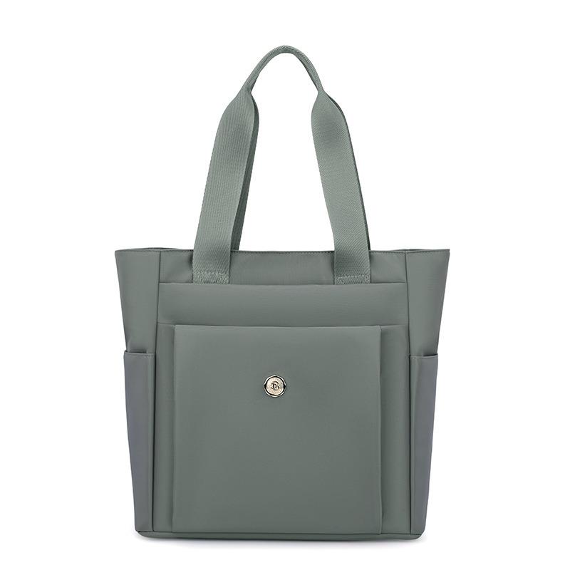 Casual Women's Bag Style Summer New Large-capacity Casual Solid Color Nylon Cloth Shoulder Portable Mother Bag